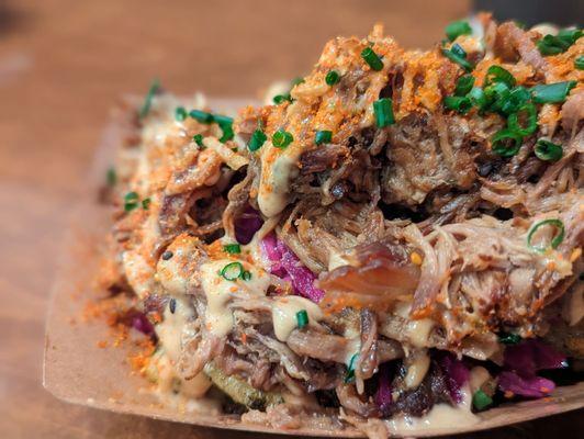 Pulled pork fries - nom nom