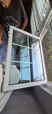 Insulated glass replacement from a great local glass company. Great job!