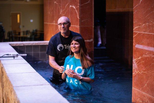 At Trinity, we believe that baptism is a public profession of faith in Jesus and an important step in our walks as believers.