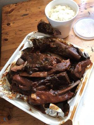 Full rack of BBQ ribs