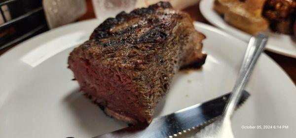 Rare steak