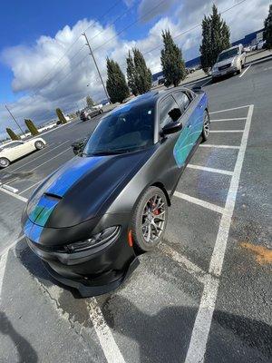 Outside view of Dodge Charger