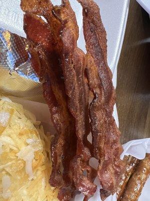 Super crispy and delicious bacon