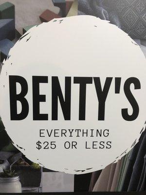 New hours at Benty's Monday - Saturday 10:00 a.m. - 9:00 p.m.
Sunday - 11:00 a.m. - 6 p.m.