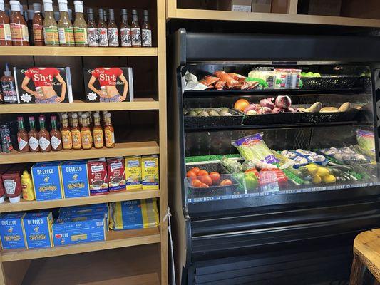 Produce items, pastas and other grocery needs