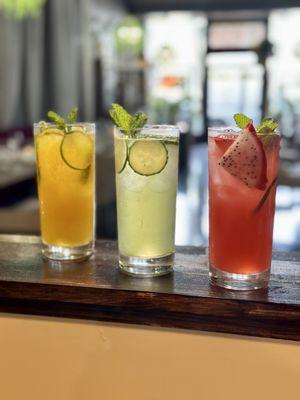 Are signature, non-alcoholic cocktails