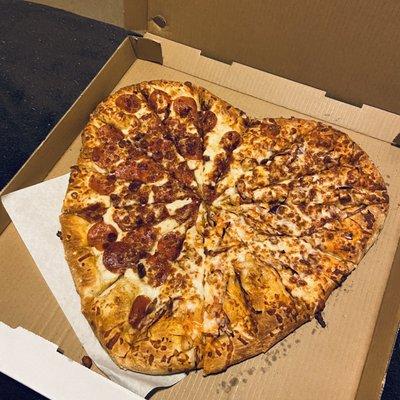 Valentine's Day special pizza  shape of a heart