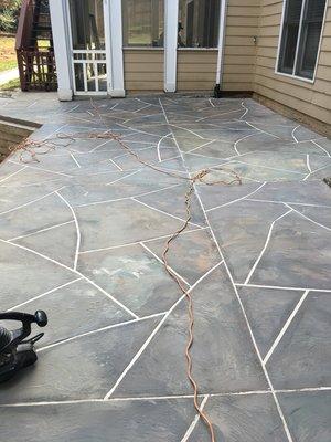 Patio Stamped Concrete