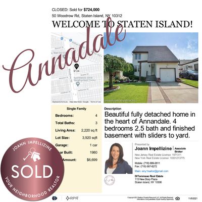 Just sold- Annadale 10312