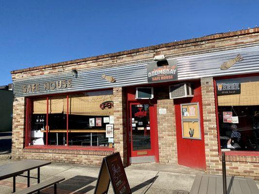 Doomsday Brewing Safe House Storefront and Entrance