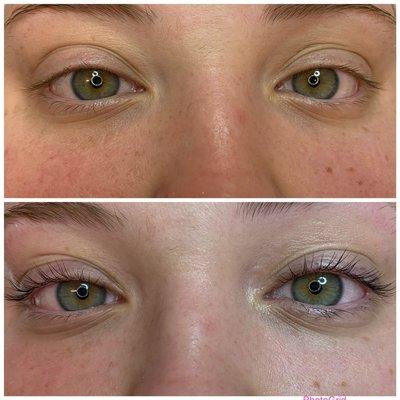 Eyelashes Lifting &Tinting by me.