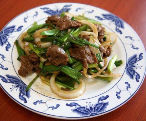 Beef with scallion