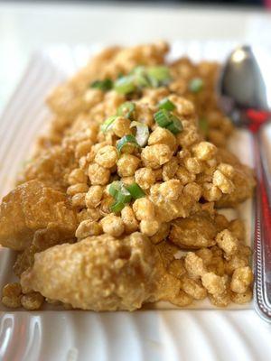 E14. Salted Egg Golden Sand Prawns