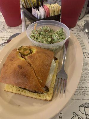 The Sicilian with broccoli salad. It was good.