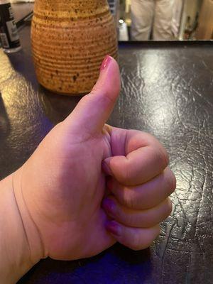 Thumbs up