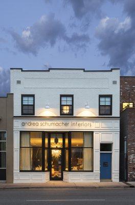 The exterior of our showroom on Santa Fe in Denver.