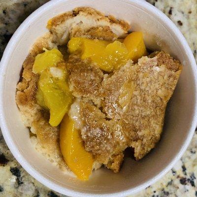 Peach cobbler