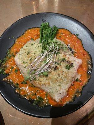 Herb crusted whitefish