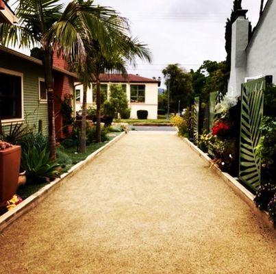 Driveway/bocce ball court