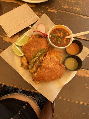 Birria Grilled Cheese Sandwich