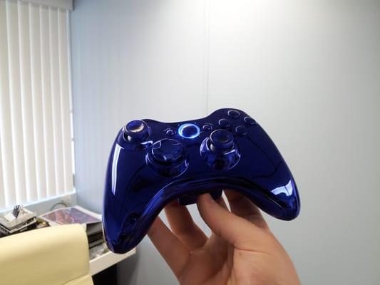 Custom Gloss Blue Xbox 360 Controller