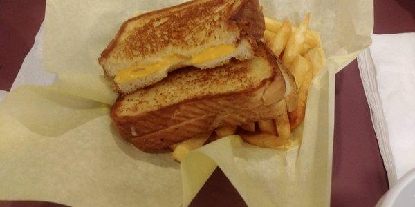 Grilled cheese and fries