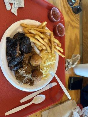 Burnt end brisket platter