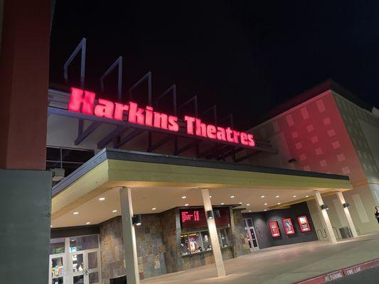 Outside of Harkins Theaters