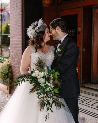 My husband and I on our wedding day.