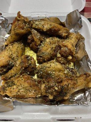 Garlic Parmesan wings