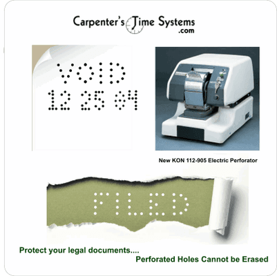 New Kon Document Perforators