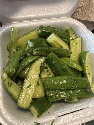 Cucumber side salad. DELISH!!!