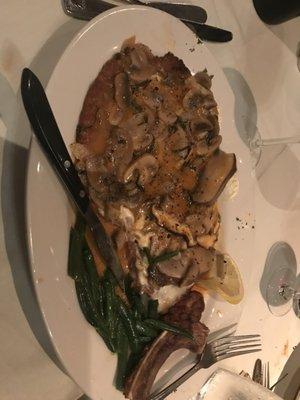 Veal Chop Three Fungi