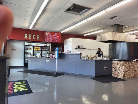 Menu and front counter