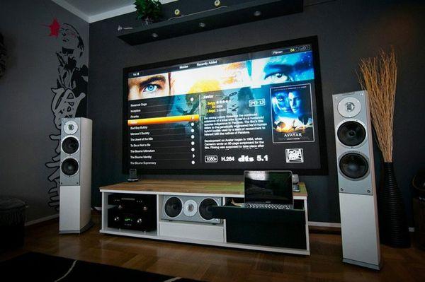 Home Media Center, Mounted TV Surround Sound System & Home Network