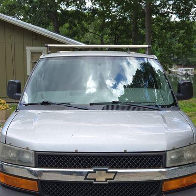 Windshield replacement one a 2011 Chevy Express 1500.