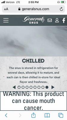 The General Snus website clearly says that it needs to be sold refrigerated!