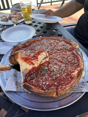 Upside down deep dish