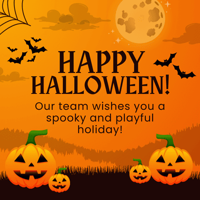 We hope everyone has a safe and fun Halloween!