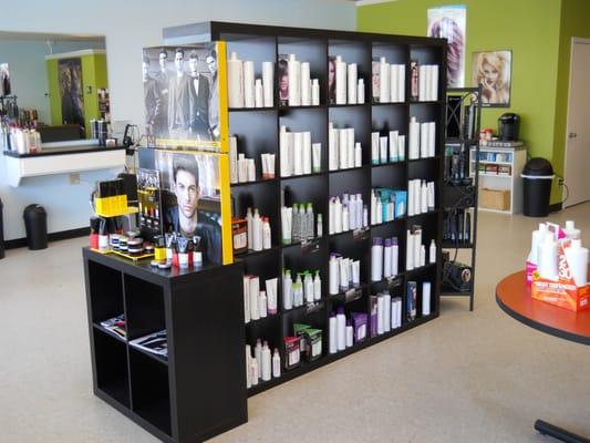 We professionally recommend and use Paul Mitchell for all hair types.