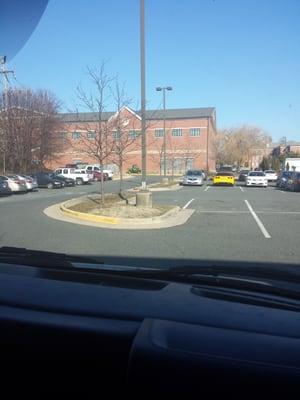 View of gym from parking lot.