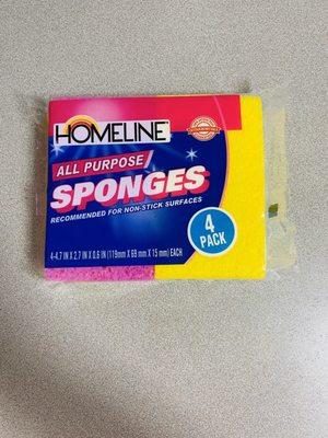 Home line Sponges: 4 Pack