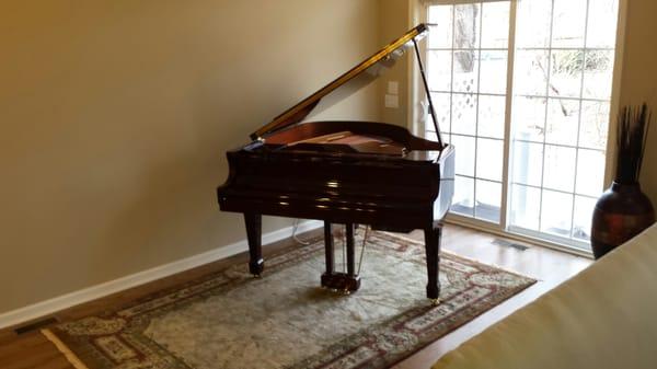 Piano before we dismantle and wrap it.