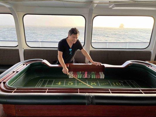 A floating craps game - haha