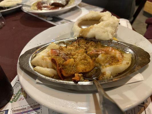 Seafood casserole