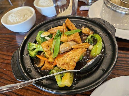 Vegetable Fried Tofu Pot