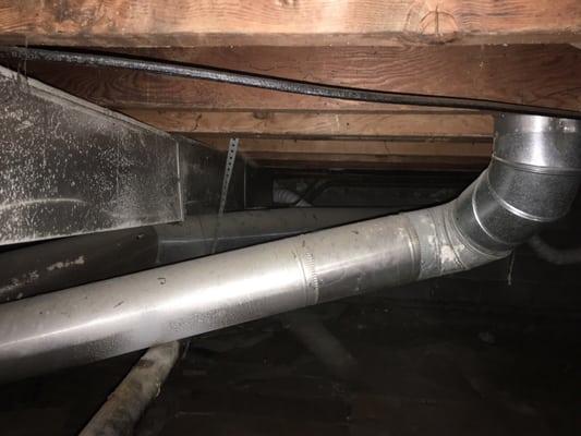 Old duct work that was replaced