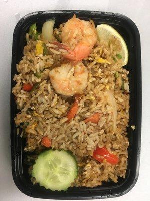 Basil Fried Rice with shrimp