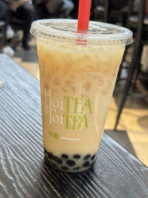 Vanilla Latte with Boba