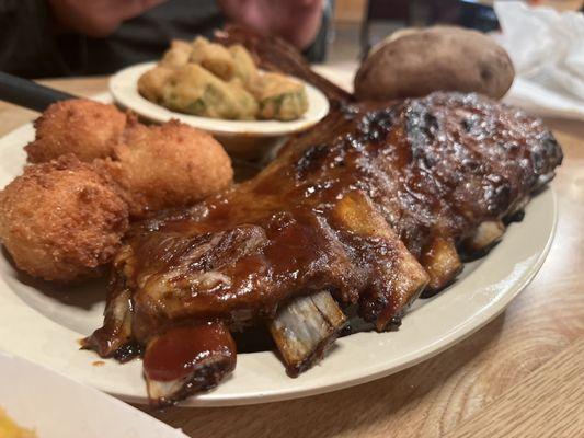 Two 2 Meats Platter- turkey and ribs